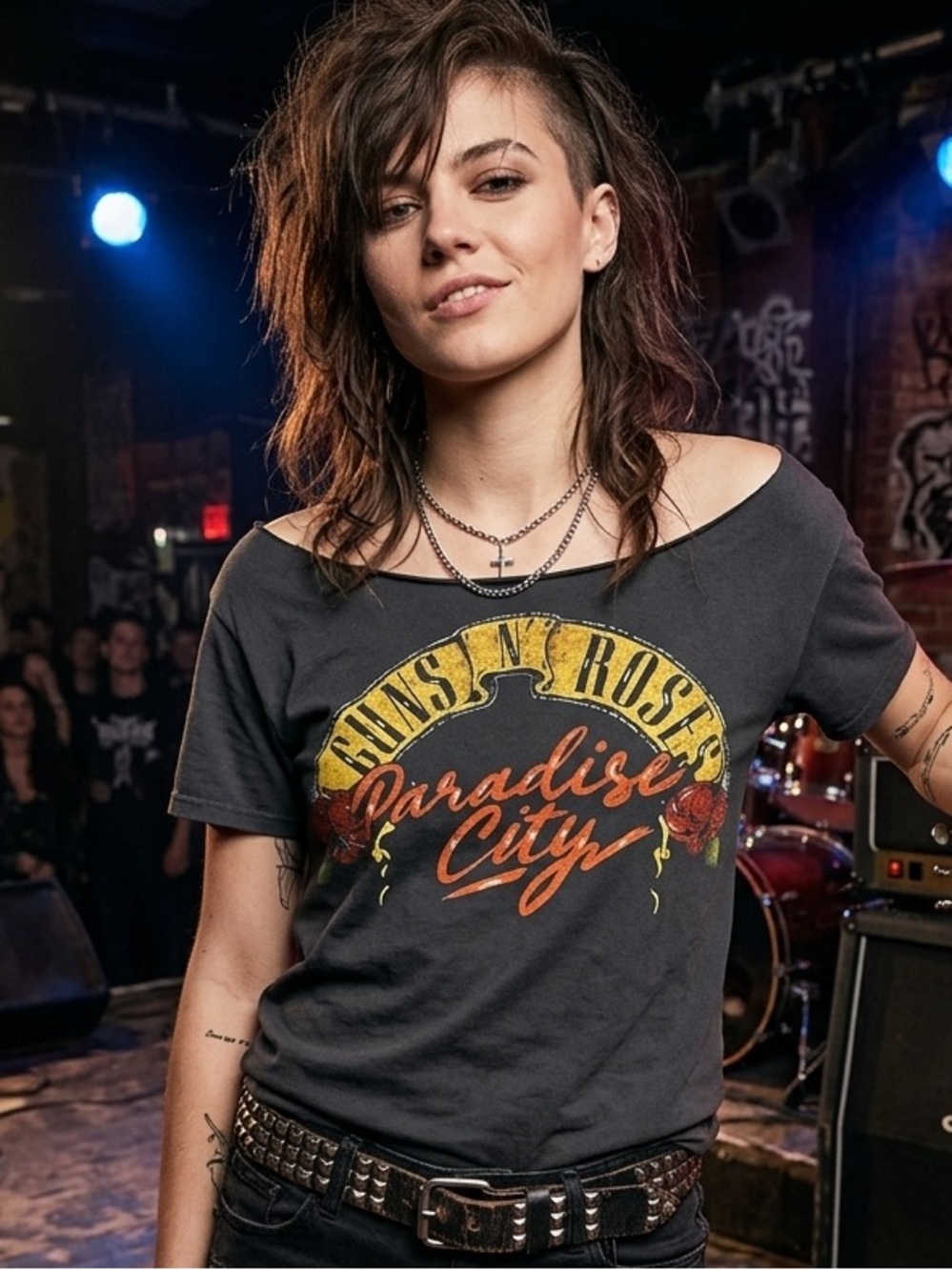 Daydreamer Dark Green 'Paradise City' Graphic Tee